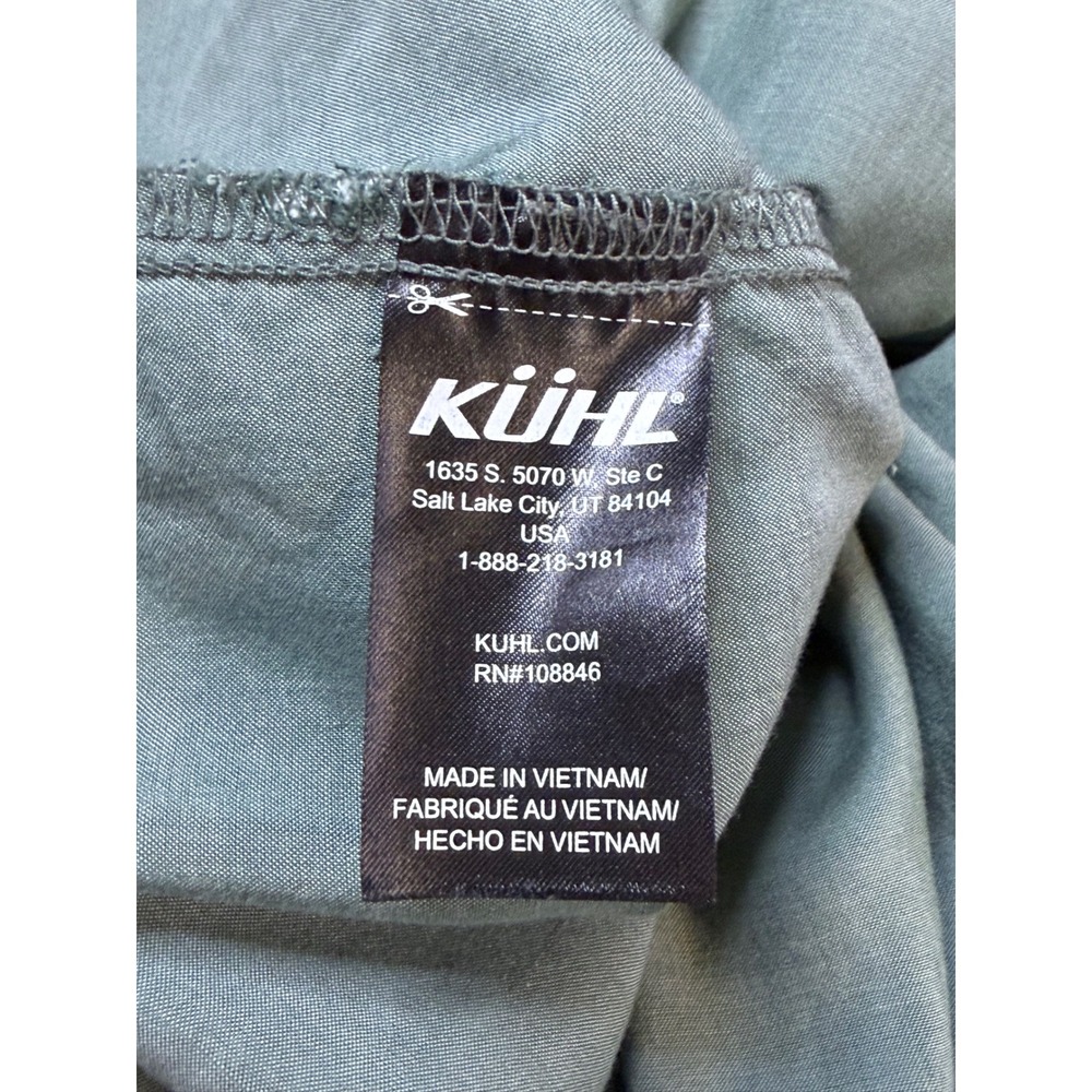 Kuhl Women's Sage Green 100% Tencel Long Sleeve Button Down Shirt Medium - Picture 4 of 7